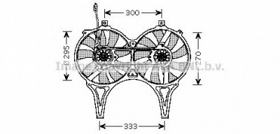 AVA QUALITY COOLING ms7514 -  Вентилятор, охлаждение двигателя